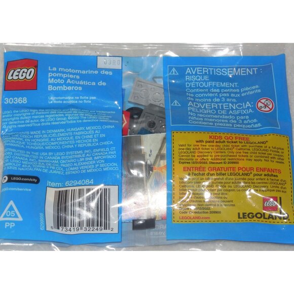 Lego CITY FIRE RESCUE SCOOTER 33 PCS NEW! #30368 RETIRED!!! NOT IN PRODUCTION!!! - Picture 2 of 2